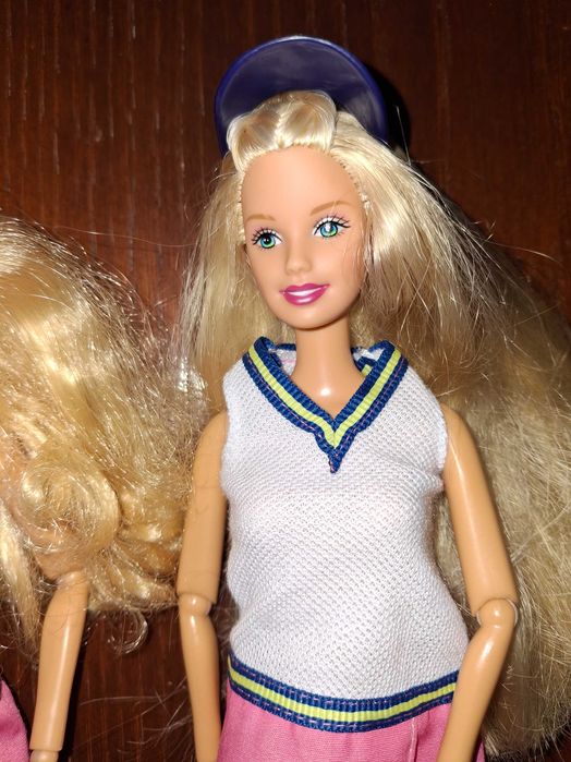 Conjunto de Barbies e boneca articuladas