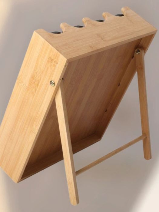 Przyprawnik Bambusowy Słoiczki Nowy Organizer na Przyprawy Stojak