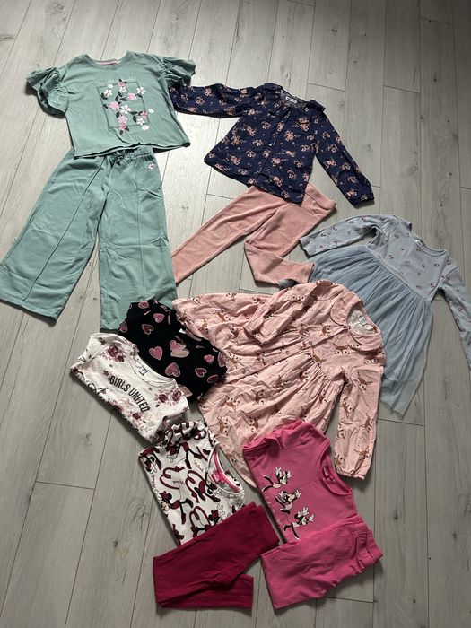 Paka ubrań dziewczynka 122 128