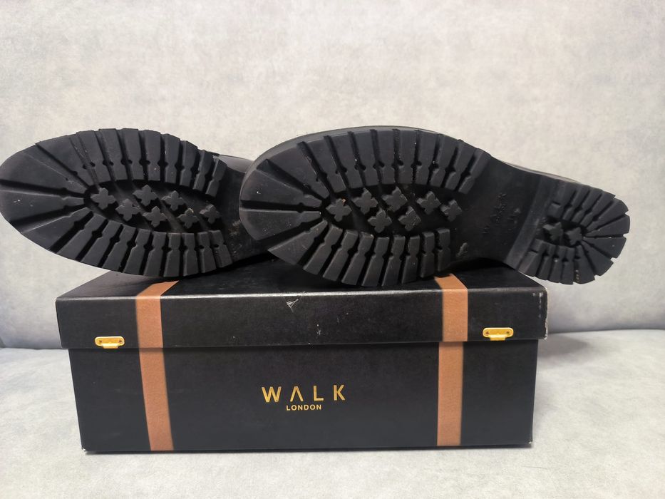 Męskie czarne loafersy Walk London r. 45