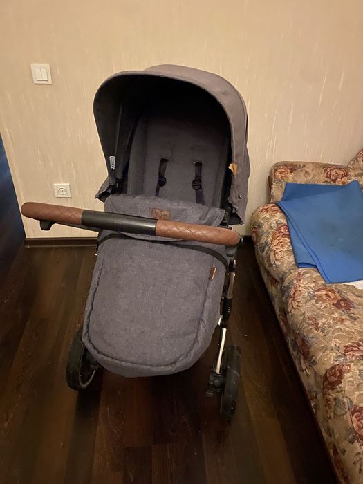 Коляска люлька 2в1 ABC Desighn Diamond Ashphoult