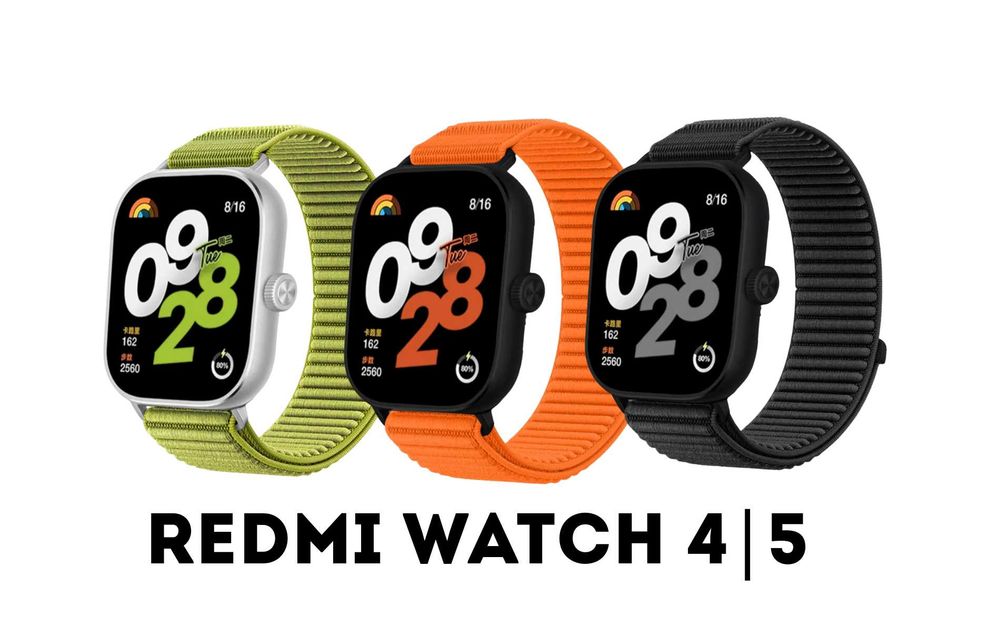 Ремінець Redmi Watch 4 \ 5 ейлоновий липучка 3D Mi Band 8 \ 9 Pro
