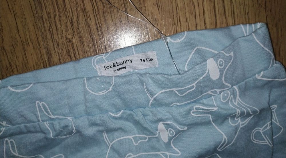 Komplet niemowlęcy, bluzka i spodnie rozm. 74