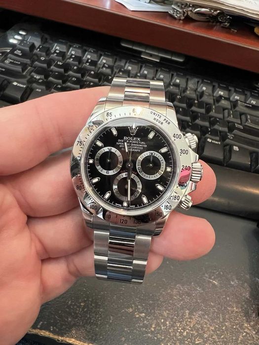 Relógio Rolex Cosmograph Daytona 40mm em aço inoxidável