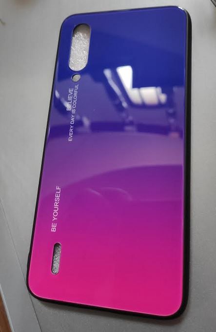 Capa gradiente de vidro temperado para xiaomi mi 9 lite