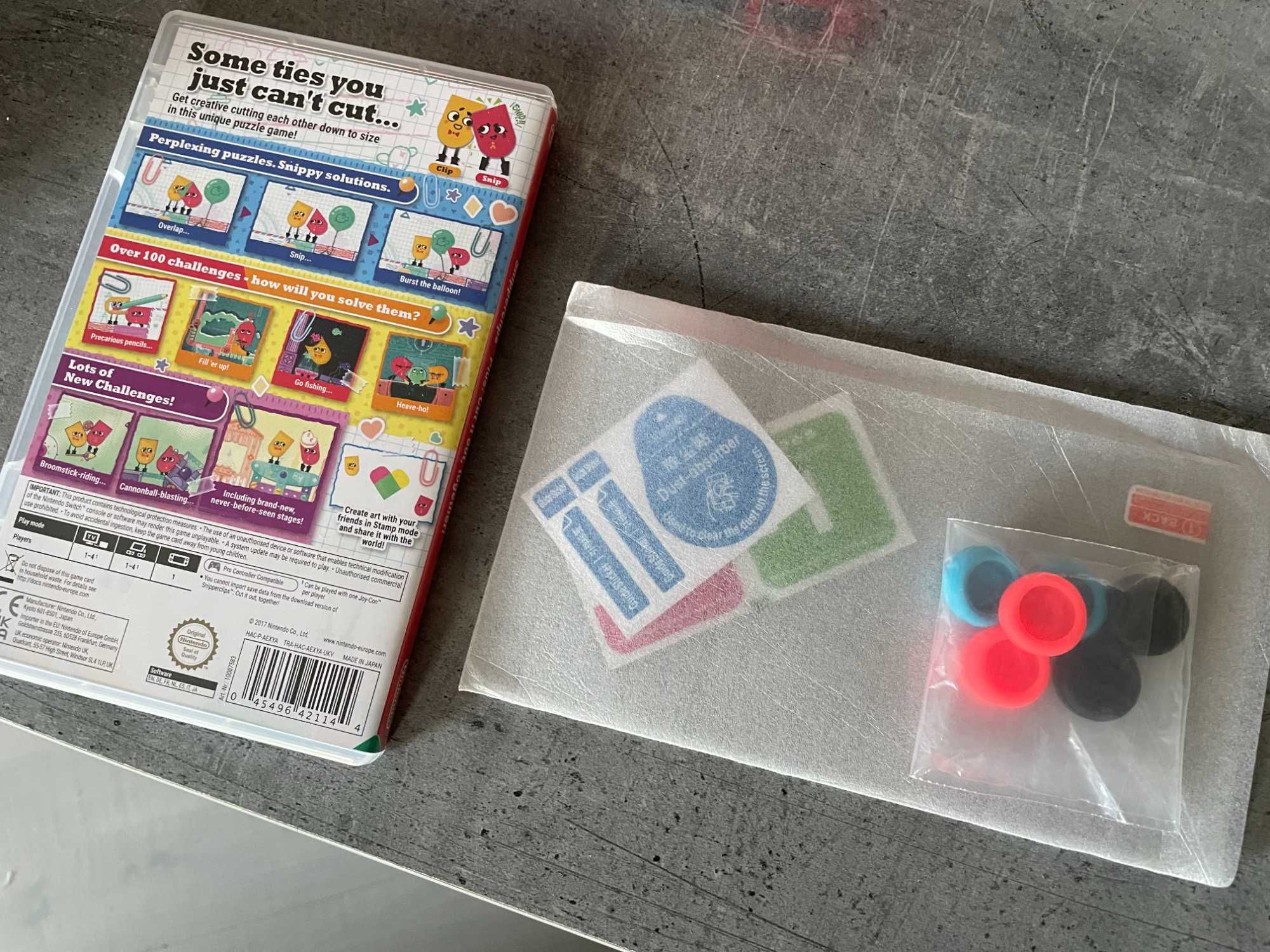 Nintendo Switch OLED + gra Snipperclips +case, etui, szkło mega zestaw