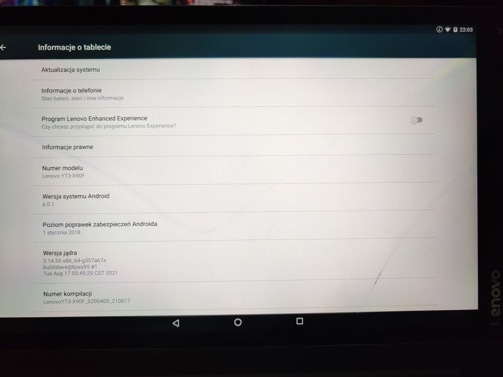 Lenovo YOGA TAB 3 PRO 2/32GB projektor  YT3-X90F