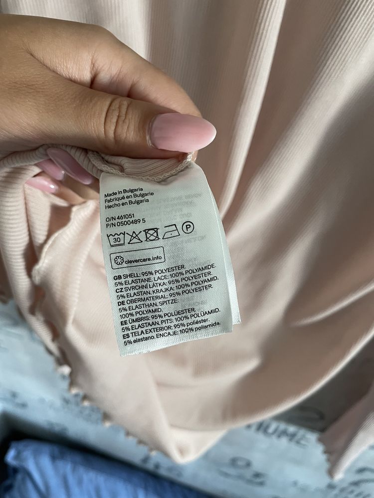 Bluzka z H&M róż