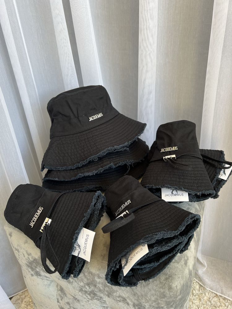 300 грн | панамка |Jacquemus стиль |чорна |100відсотків бавовна |нова.