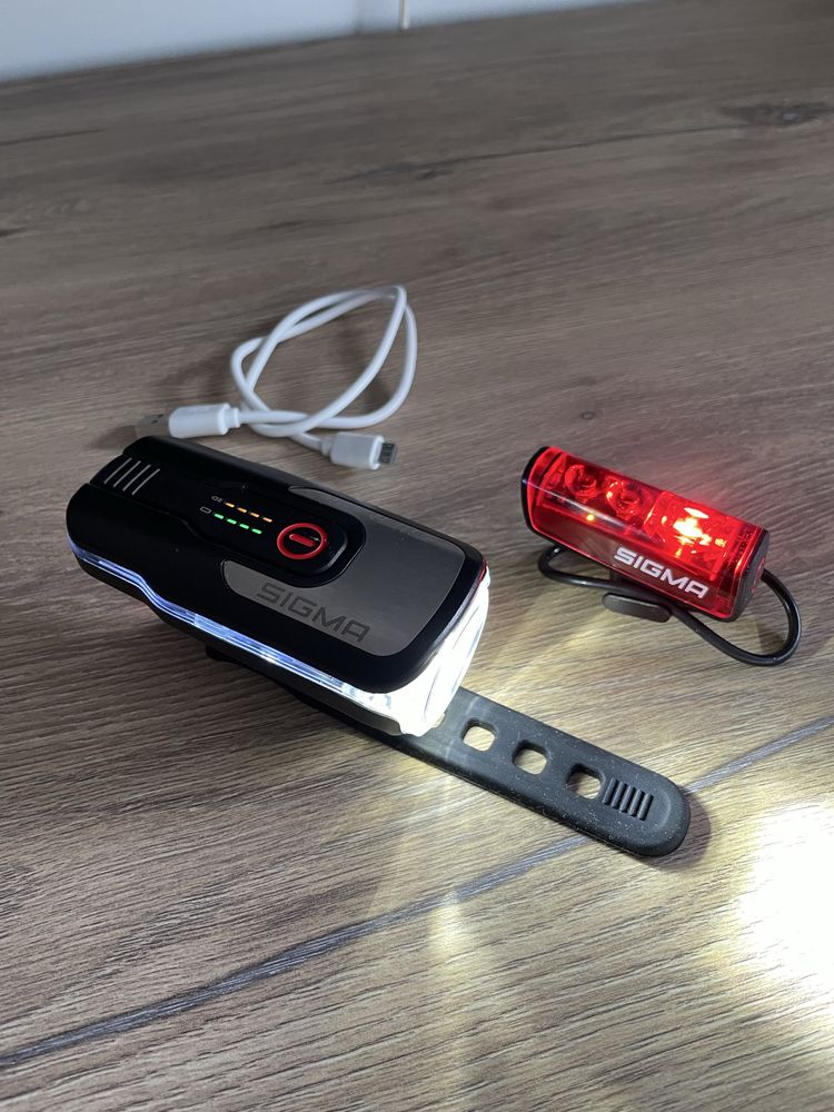 Lampki Rowerowe: Sigma Model: Aura 80 USB