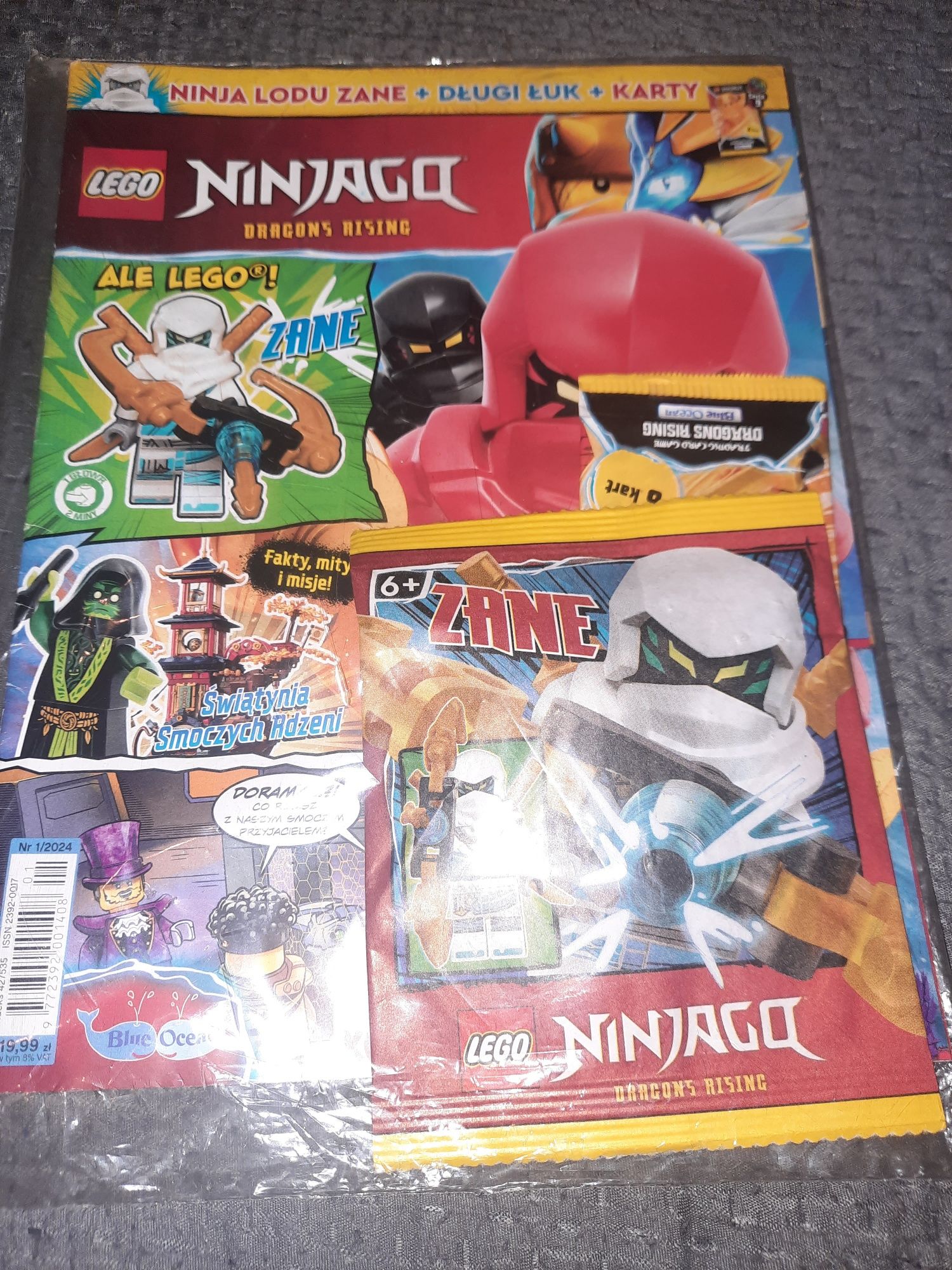 Lego Ninjago gazetka z figurką Zane Ninja Lodu