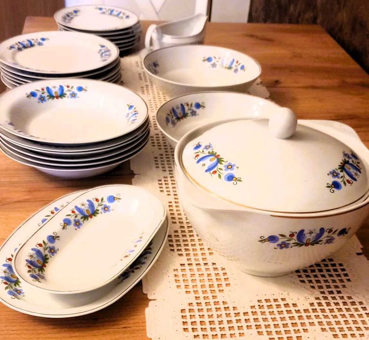 Serwis obiadowy na 6 osób Lubiana Wzór kaszubski