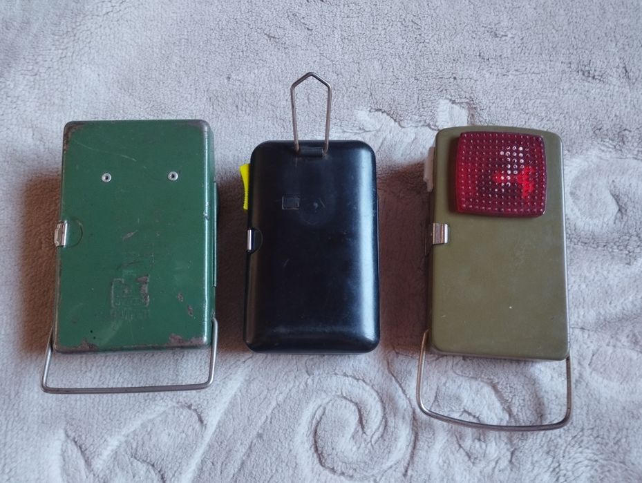 Zestaw latarek PRL vintage 3 sztuki