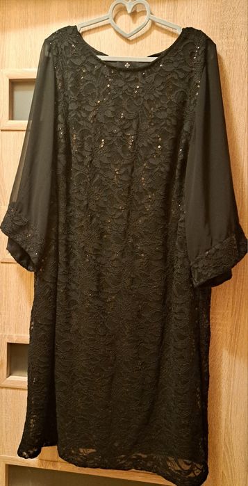 Sukienka czarna wizytowa rozmiar xxxl 20