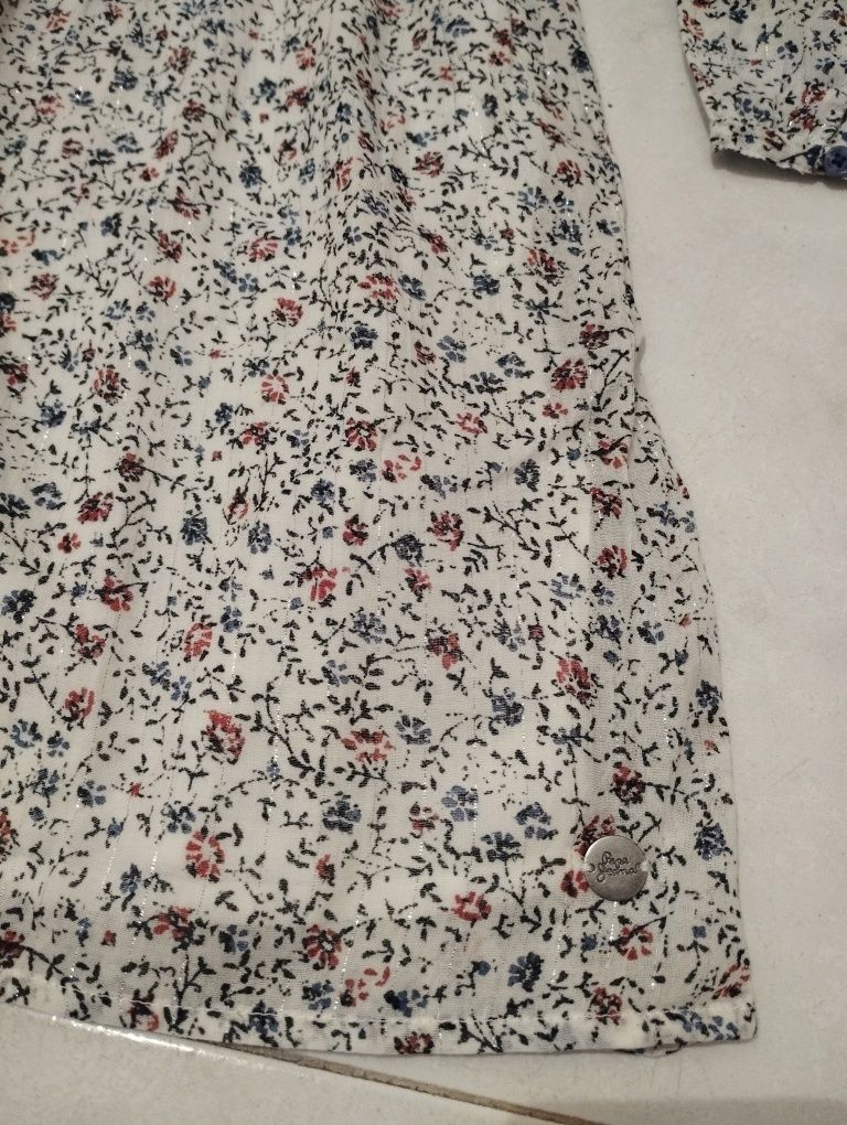 Vestido Florido Pepe Jeans Novo - 10 anos