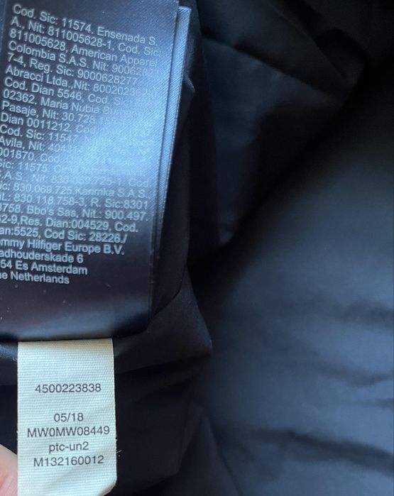 Чоловічий анорак Tommy Hilfiger Nylon Fleece Rain Jacket Розмір XL