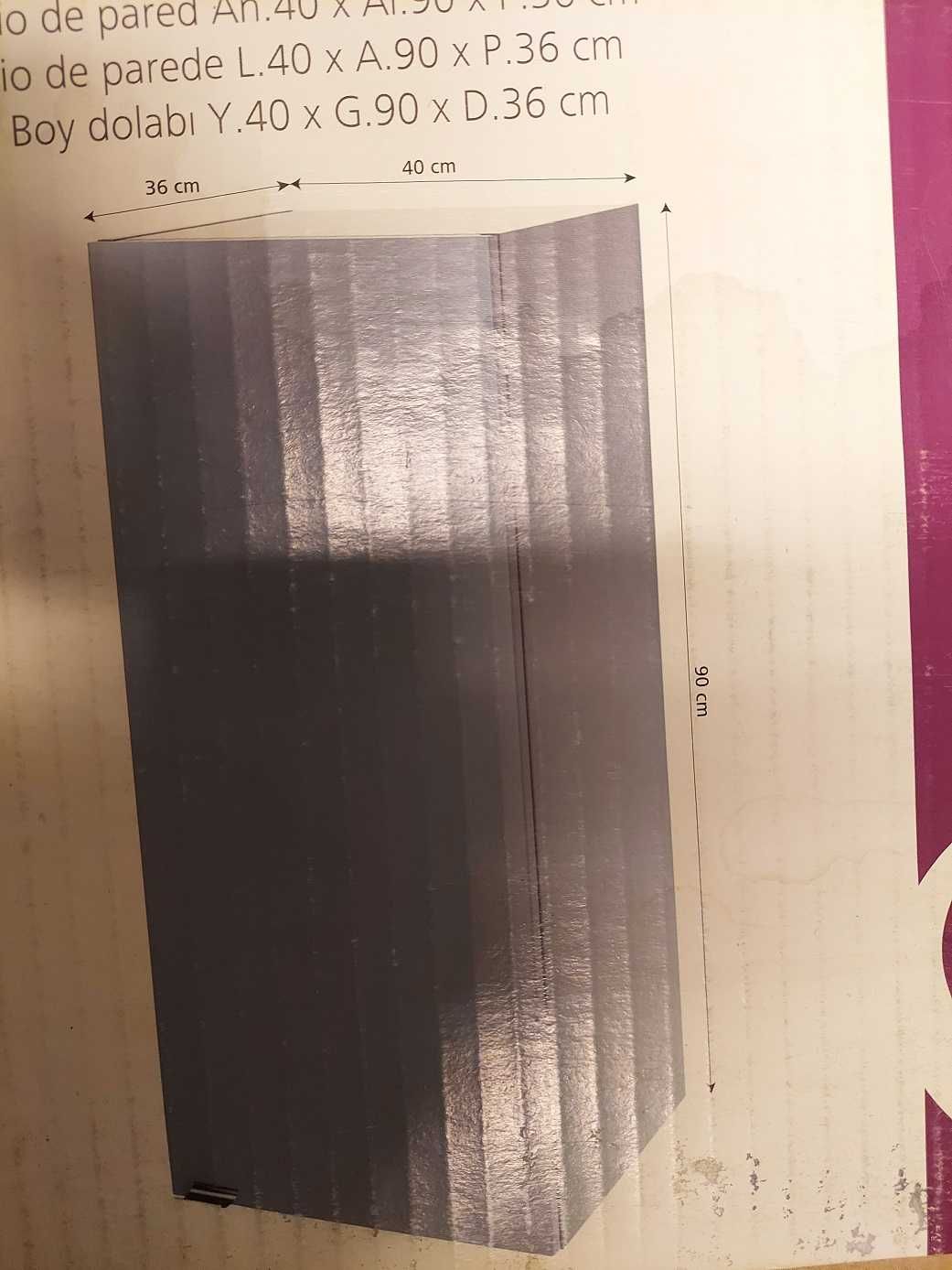 Szafka łazienkowa niebieska imandra  40x90x36 2szt Nowa