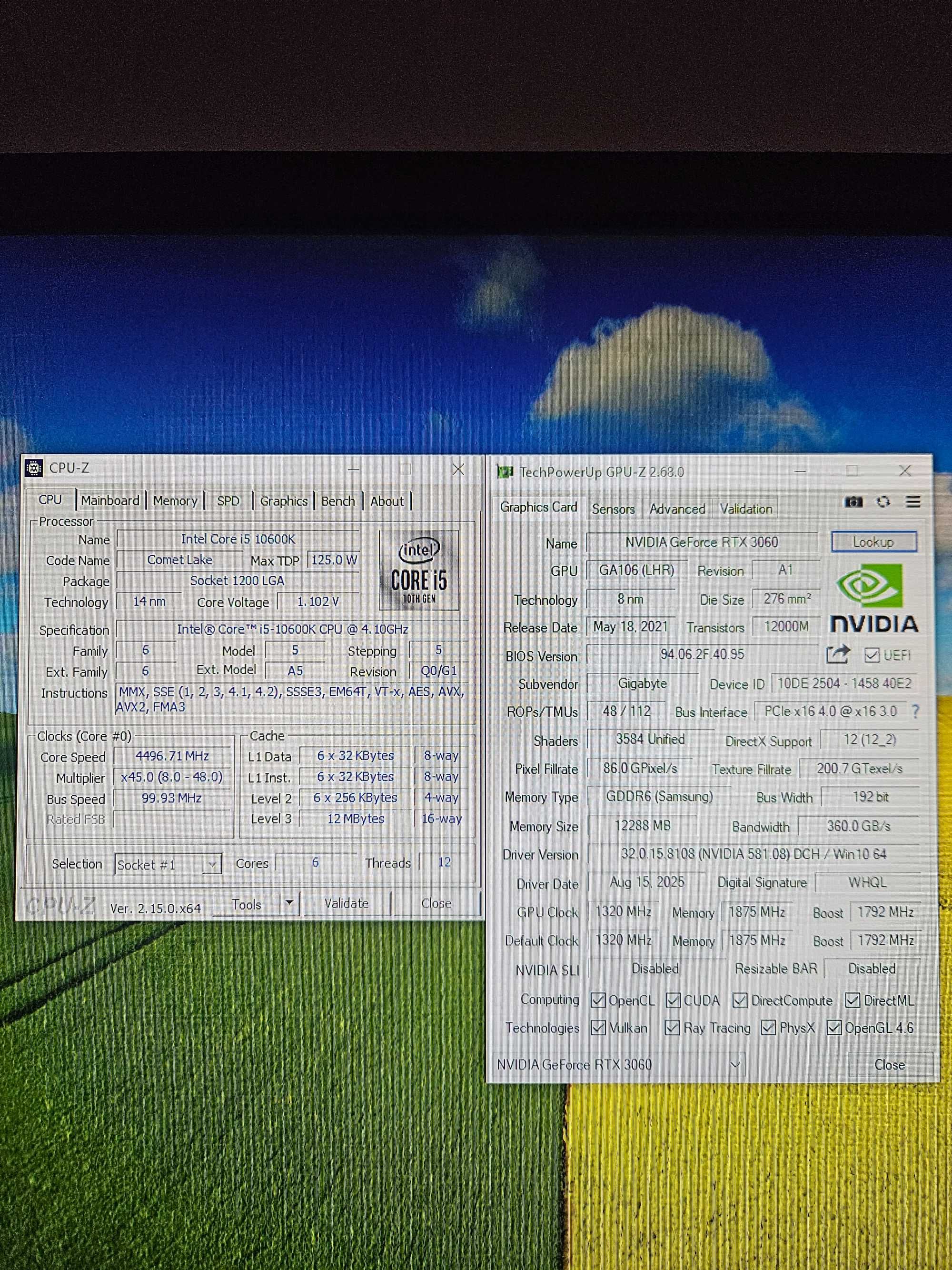 Pc c/ i5 + gtx 3060 12GB