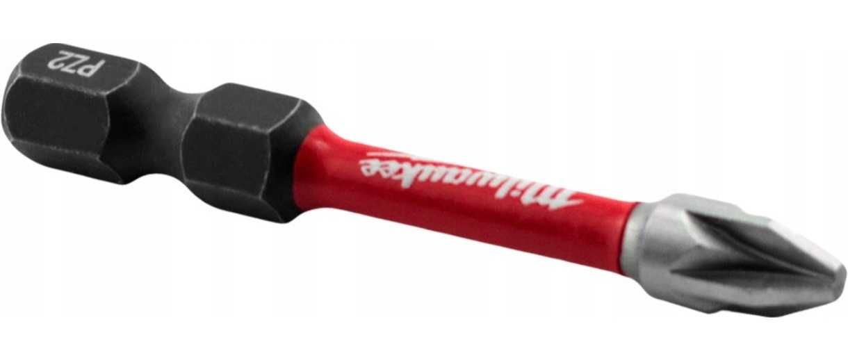 Bity Udarowe Milwaukee 10 Sztuk Pozidriv PZ2 50 mm ShockWave