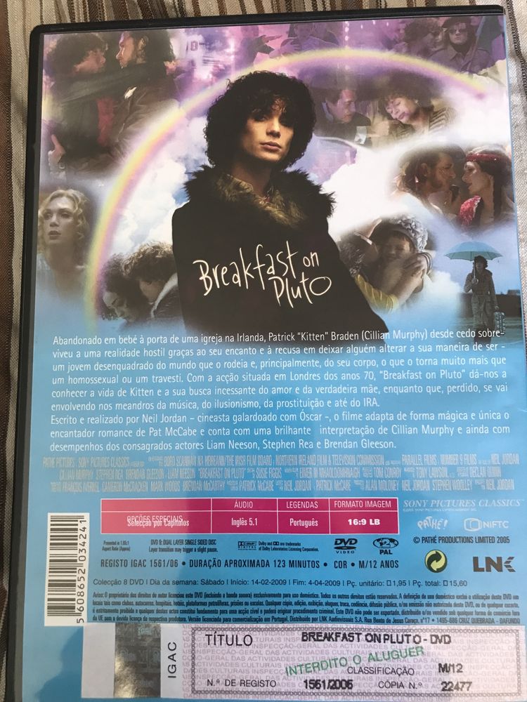 Filme Breakfast on Pluto, como novo DVD