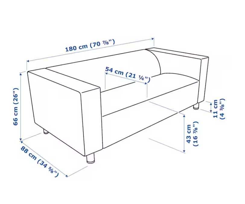 Sofá de 2 lugares modelo KLIPAN Ikea Vissle Verde