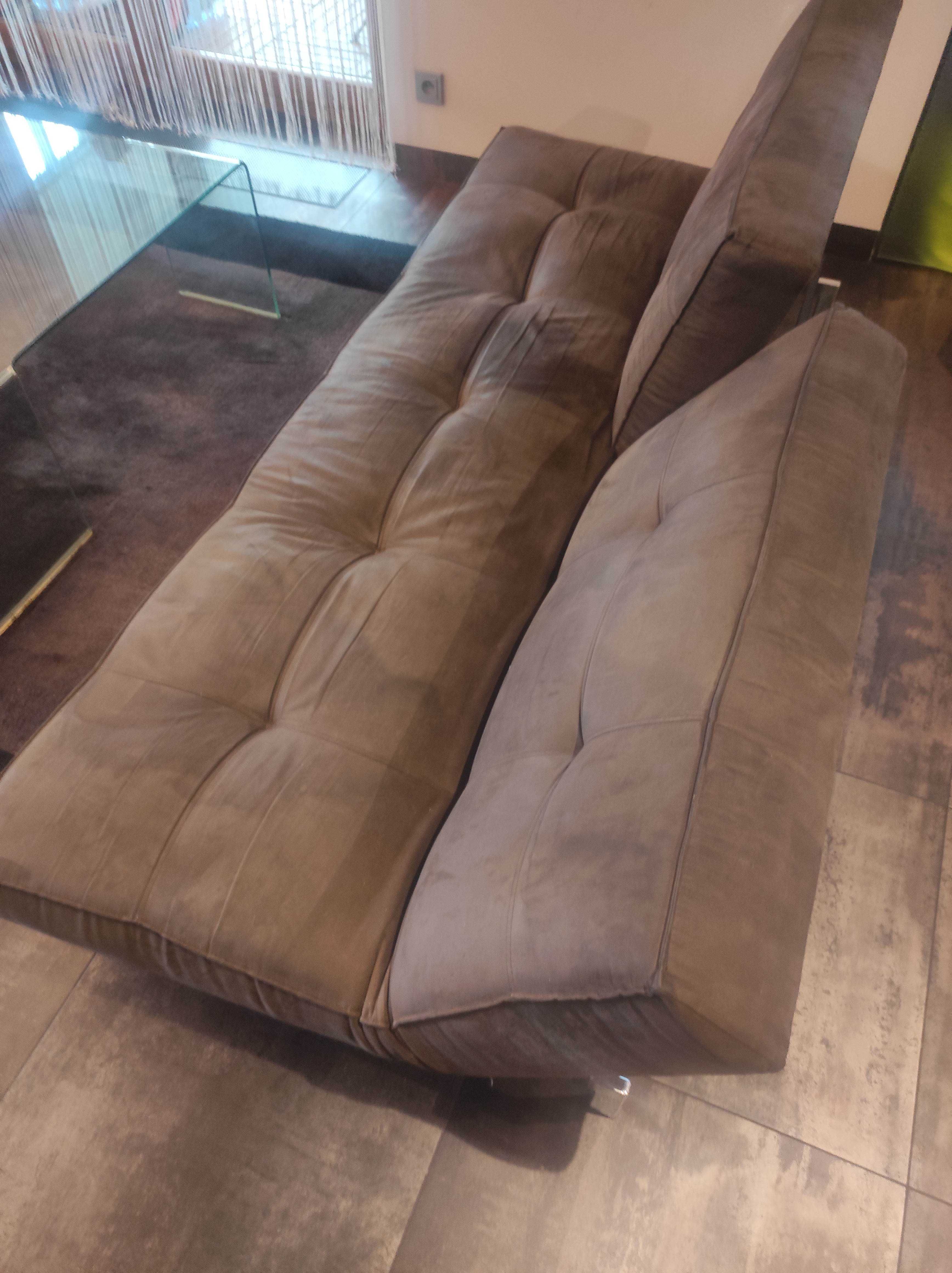 Sofa + dwa fotele rozkładane Innovation Splitback alkantara + gratisy