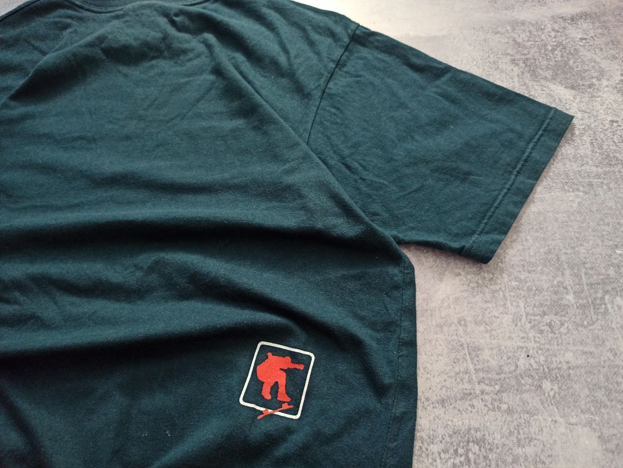 Винтажная футболка Adidas skateboarding sk8 y2k boxy fit L с принтом