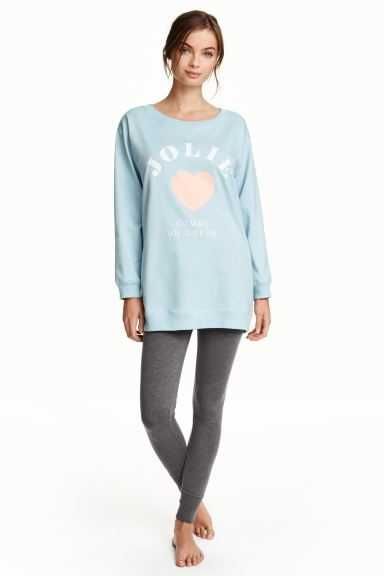 Przedłużona bluza H&M w przyjemnym niebieskim kolorze. Rozmiar S