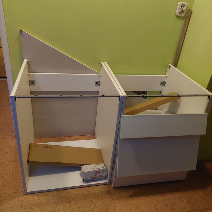 Nowa szafka kuchenna IKEA Enhet 60 biała 3 szuflady