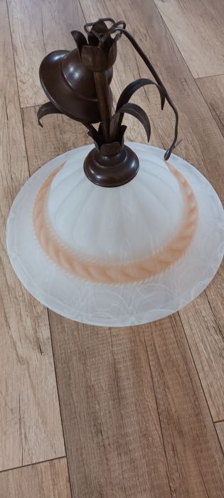 Lampa wisząca klosz szklany piękna polecam