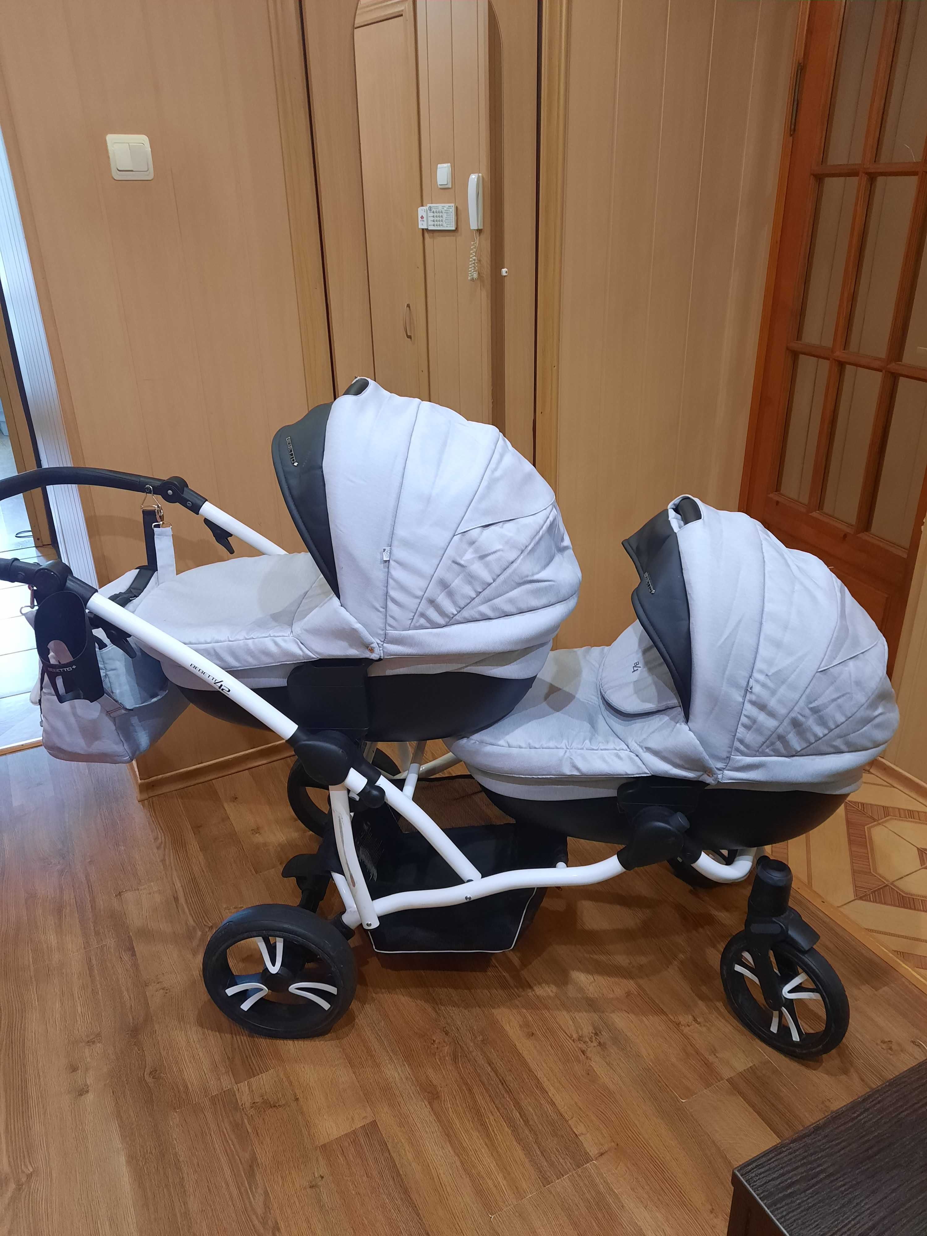 Дитячий візок для двійні, bebetto new 42, в ідеальному стані