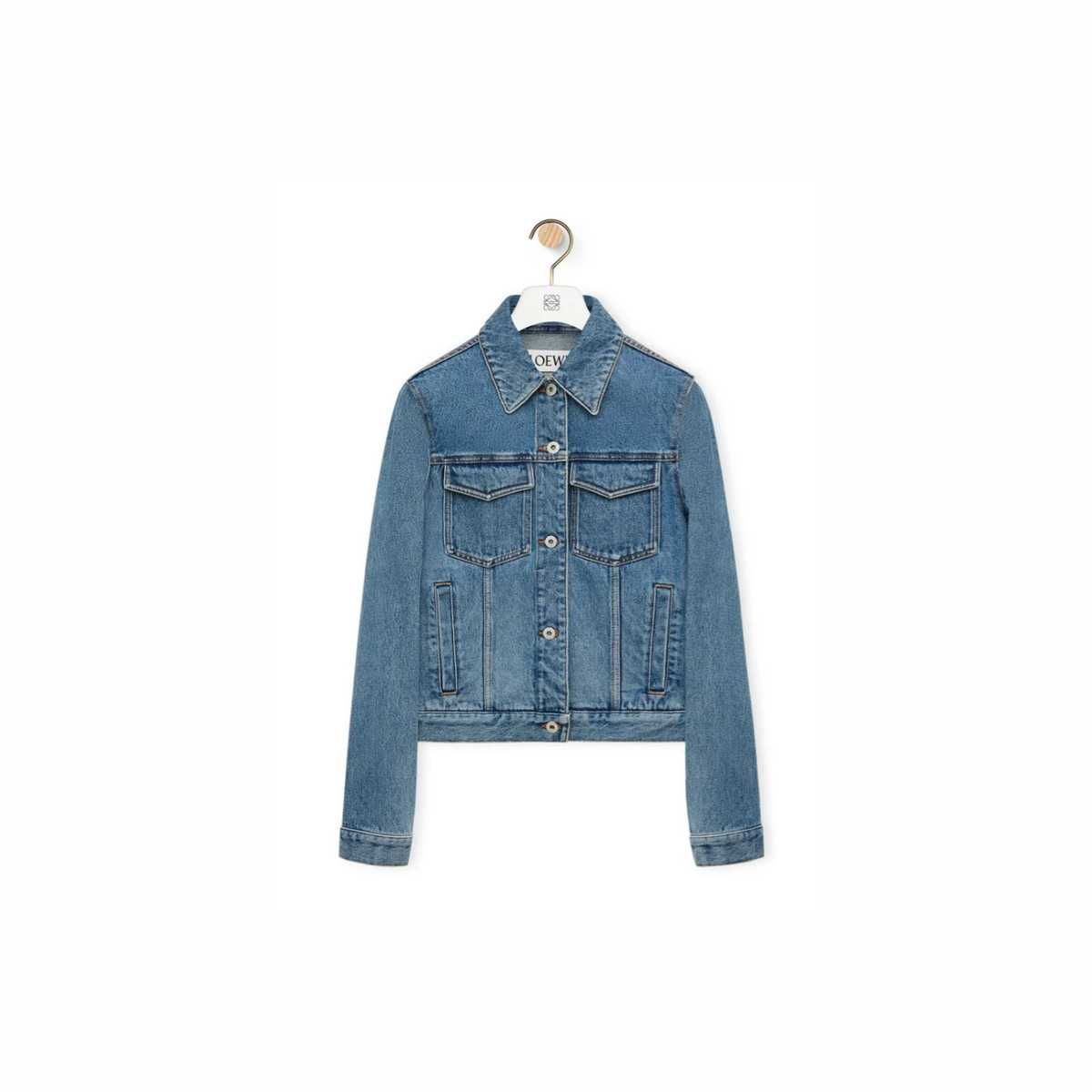 Куртка джинсова Anagram Jacket In Denim Mid Blue Denim