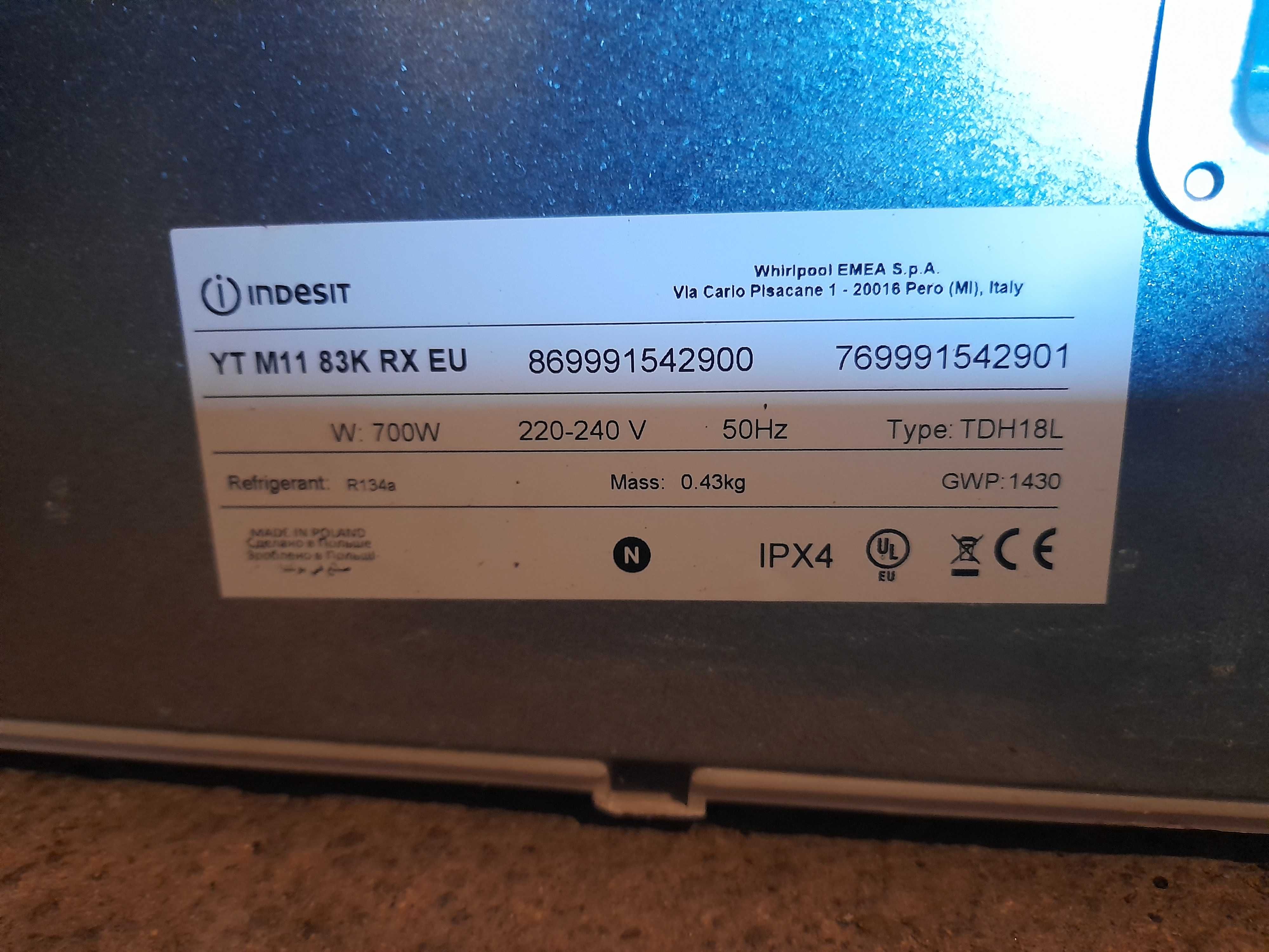 Máquina secar roupa indesit 8kg avariada