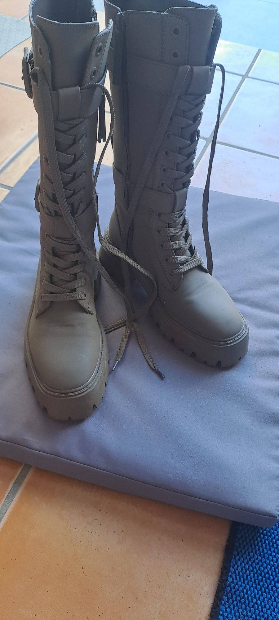 Botas zara estilo militar