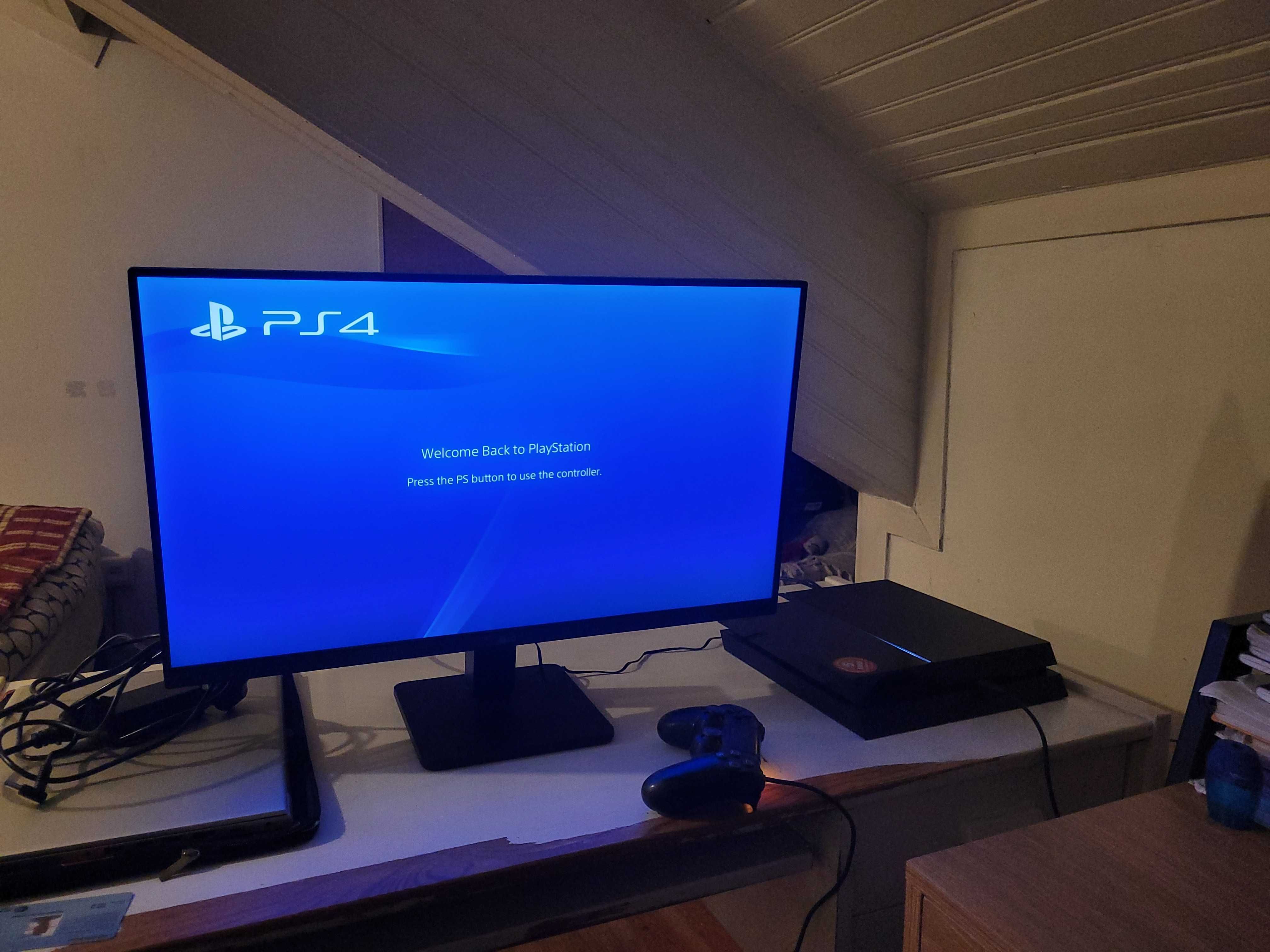 Ps4 com comando  e um ecrã LG novo com caixa