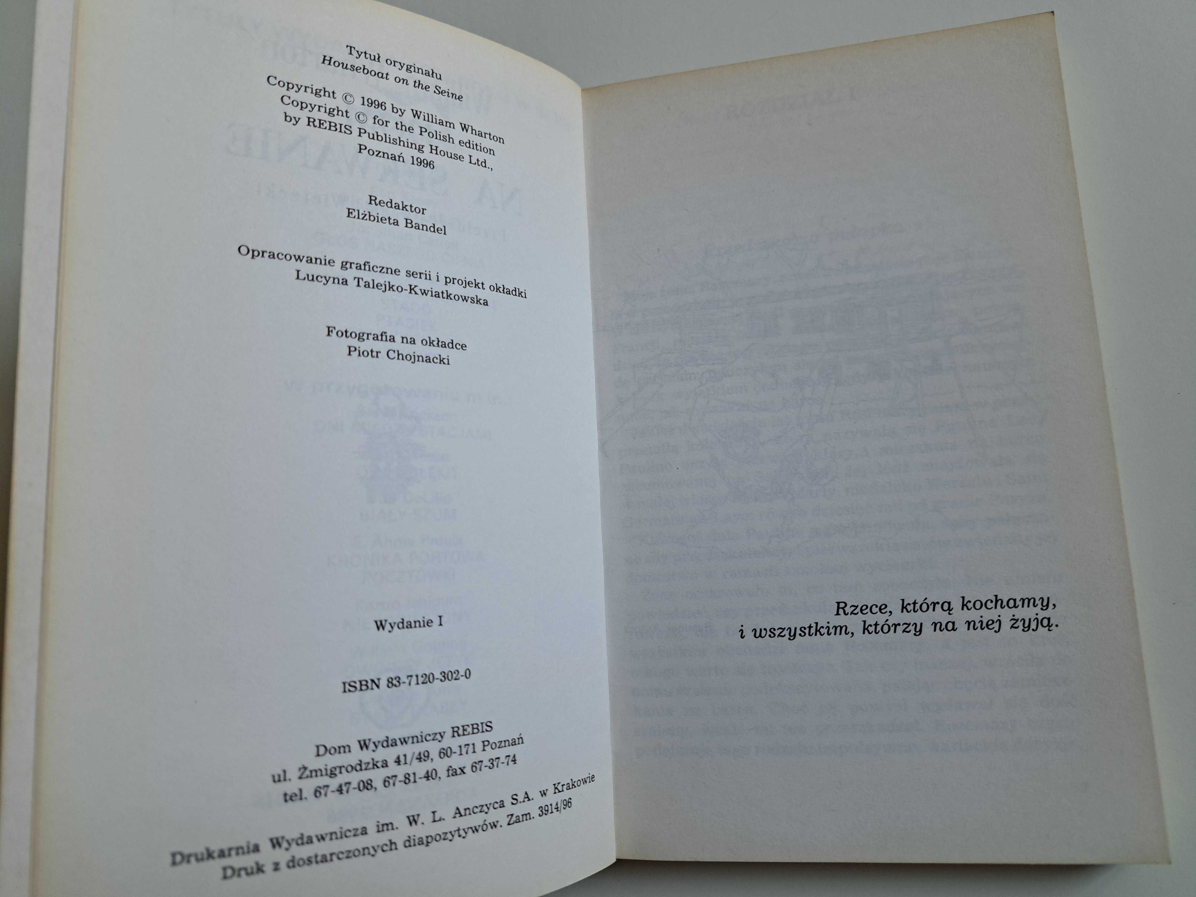 William Wharton "Dom na Sekwanie" i "Spóźnieni kochankowie"