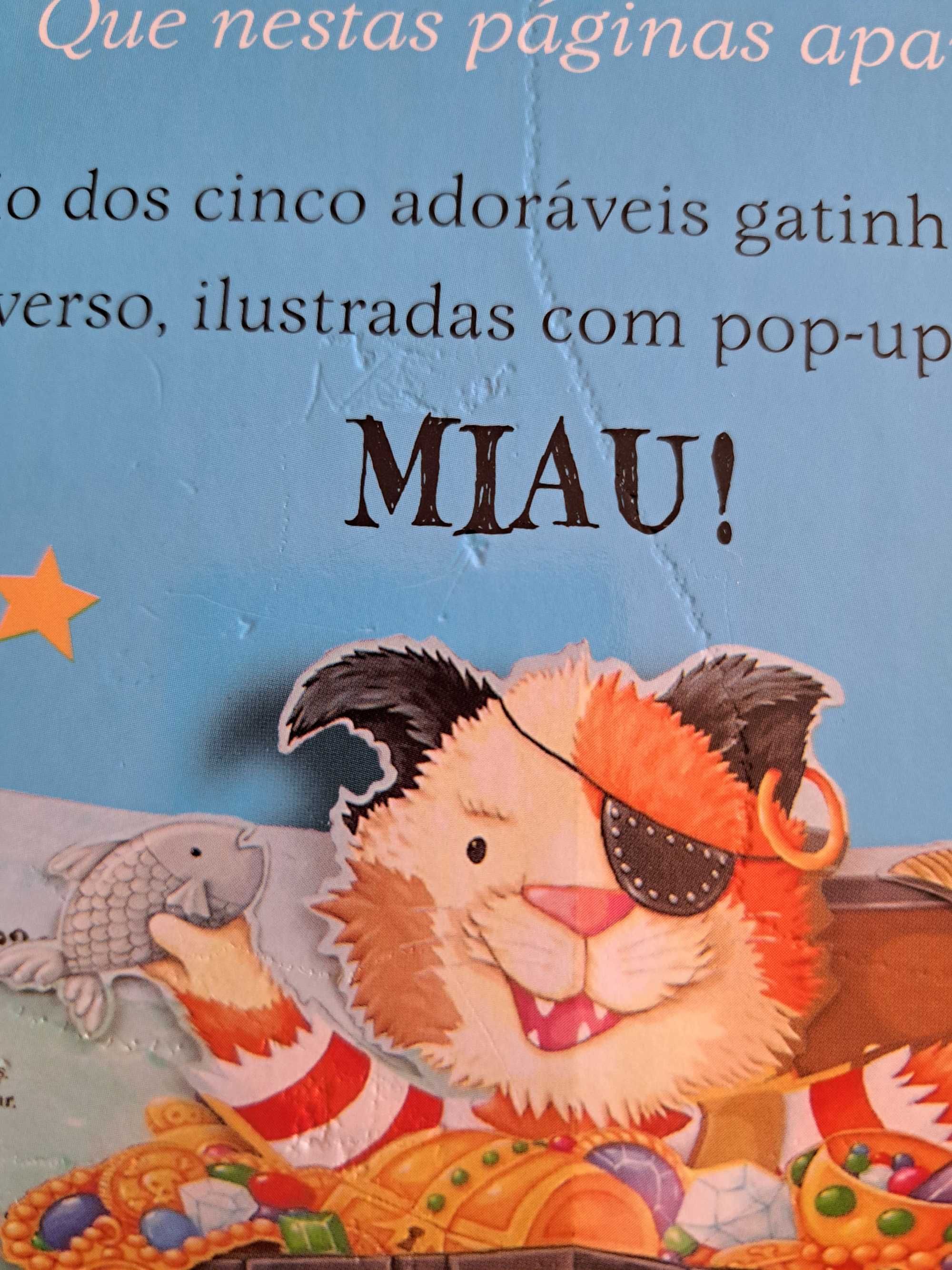 Cinco gatinhos ronronantes - pop-up