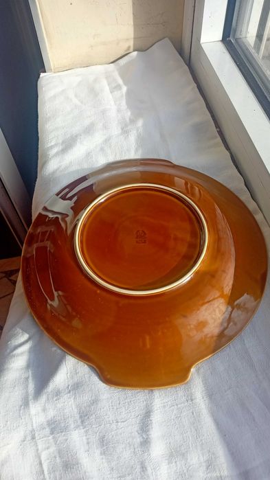 Patera z uchwytami fason IRA Józef Wrzesień Chodzież porcelit
