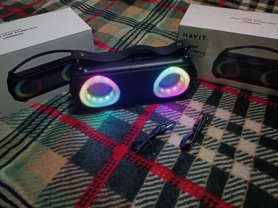 Портативна Bluetooth колонка HAVIT HV-SK888BT 10W RGB Black
