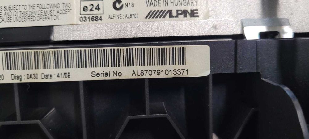Monitor ekran wyświetlacz nawigacji CIC do BMW 1 E87 LCI lift