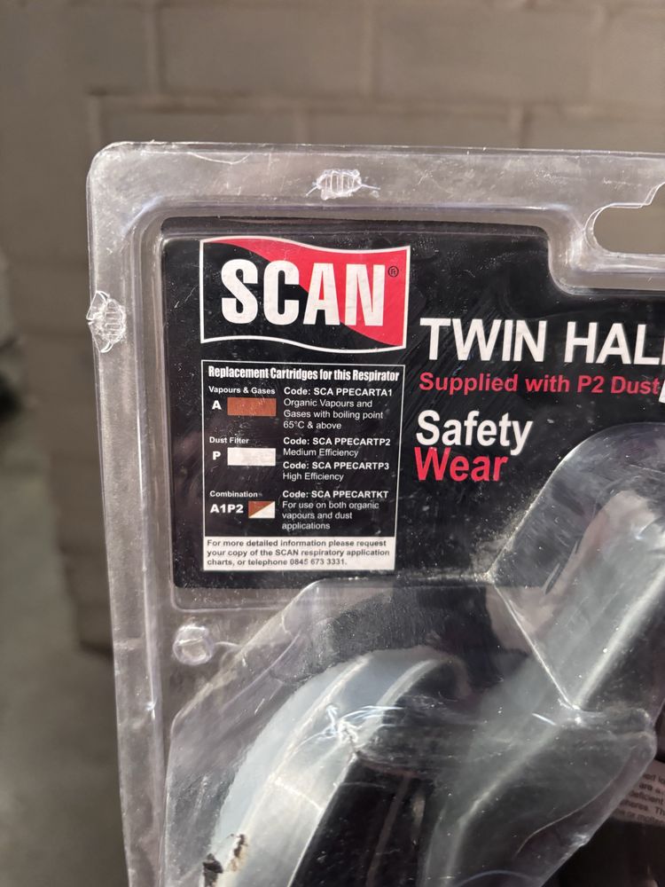 Maska ochronna SCAN Twin Half Mask z filtrami P2 – nowa, oryginalna