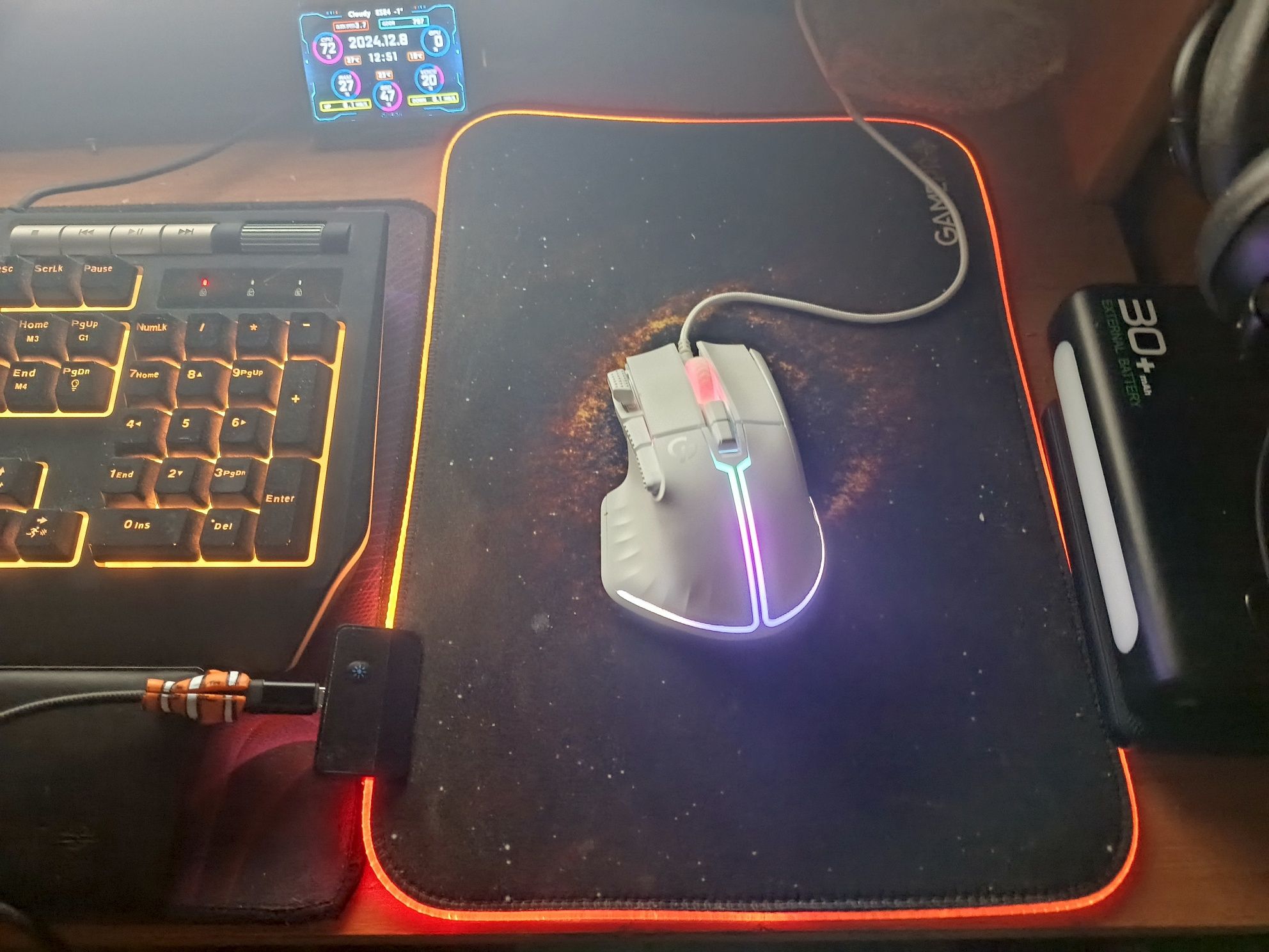 4в1 GamePro ігровий набір, клавіатура, мишка, коврик RGB