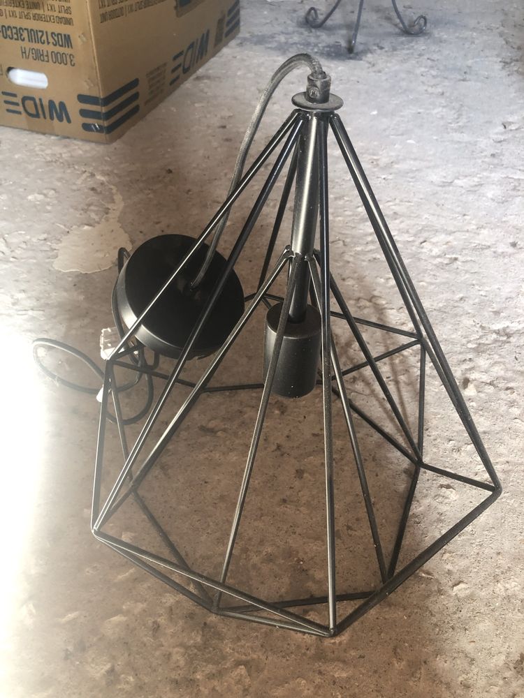 Candeeiro preto como novo