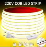 COB LED 10 Metros com interruptor