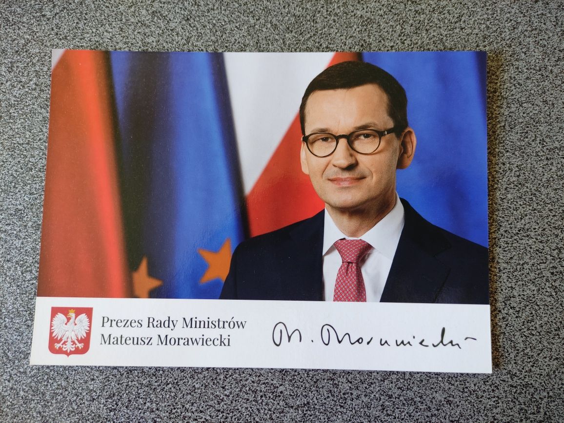 Autograf podpis Mateusz Morawiecki PL Polityka Partia Premier Kolekcja