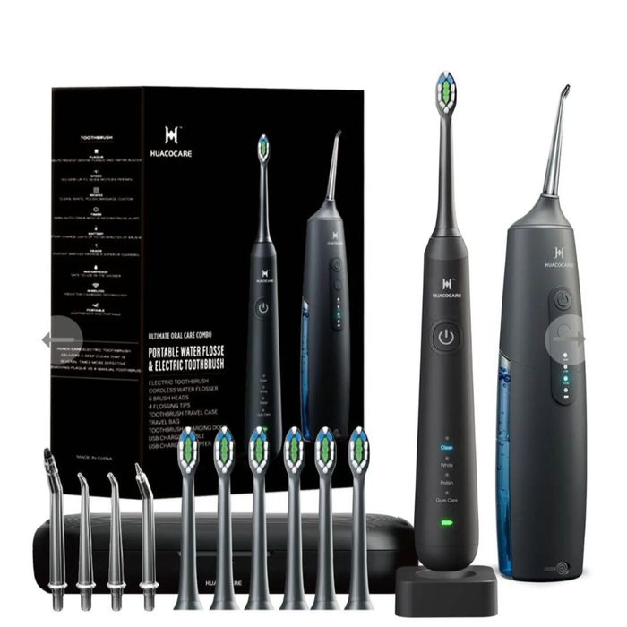 HUACO CARE 2-1 – zestaw z nitkarką i elektryczną szczoteczką do zębów