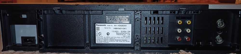 Відеомагнітофон Panasonic NV-HD680 Hi-Fi Stereo 6 Head, Made in Japan!