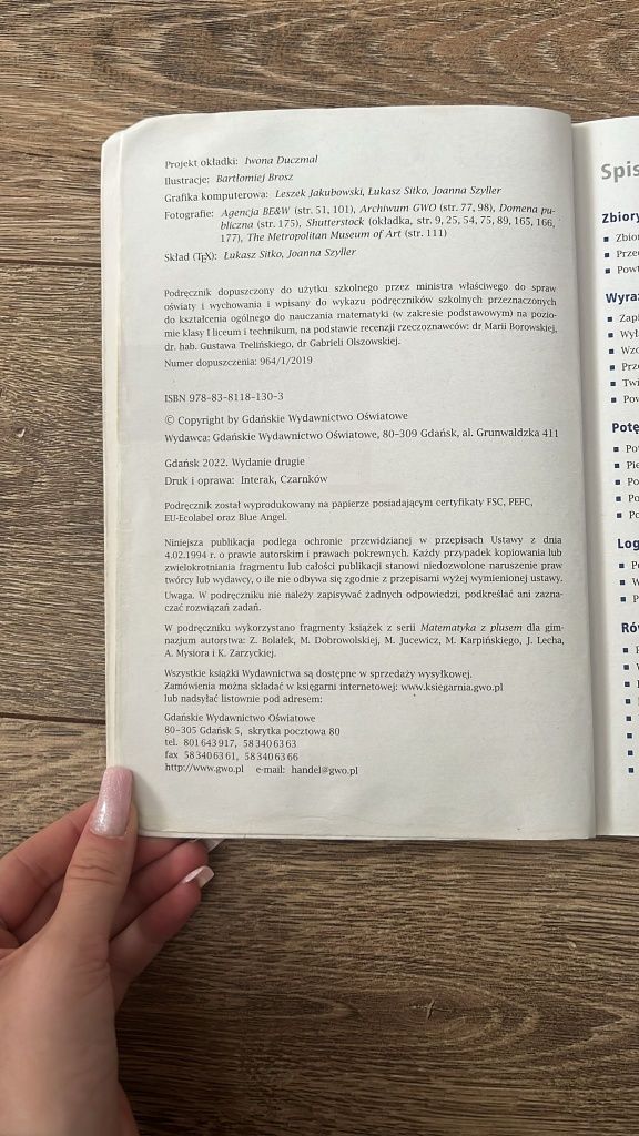 Podręcznik Matematyka z plusem zakres podstawowy liceum technikum
