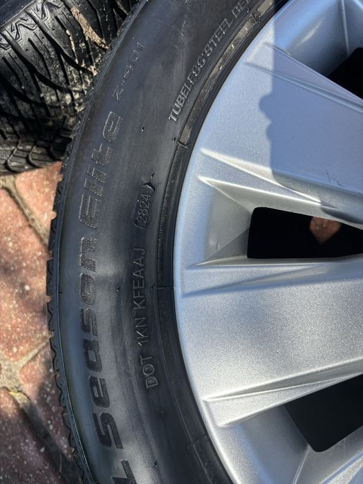 Alufelgi 16 cali 5x110 ze świeżymi oponami wielosezonowi