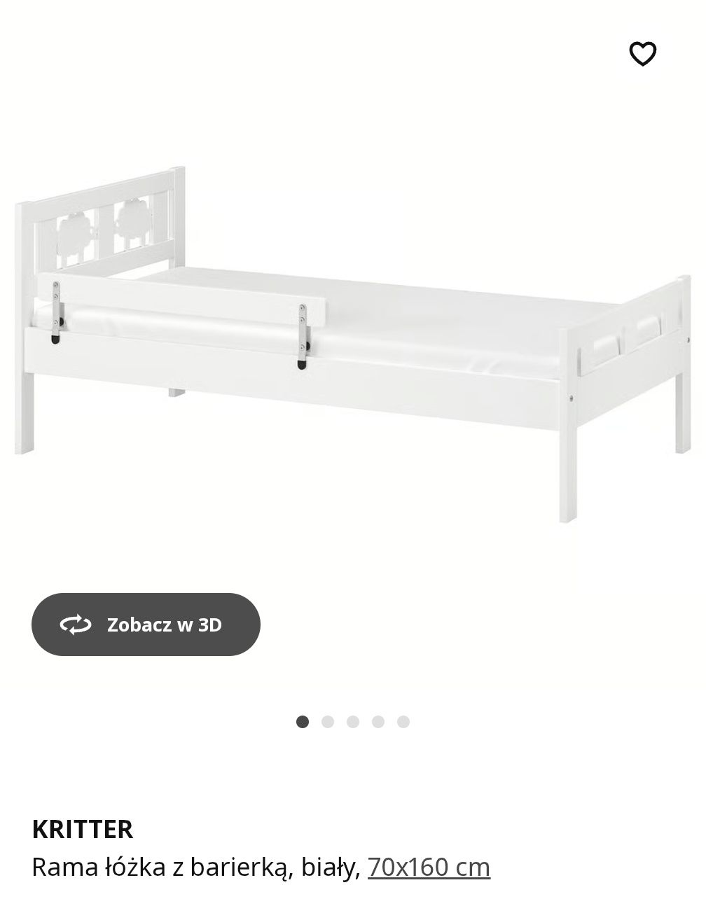 Łóżko dziecięce Ikea 70x160